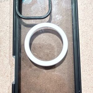 Clear Phone Case with Black Edges- 16 Pro Max